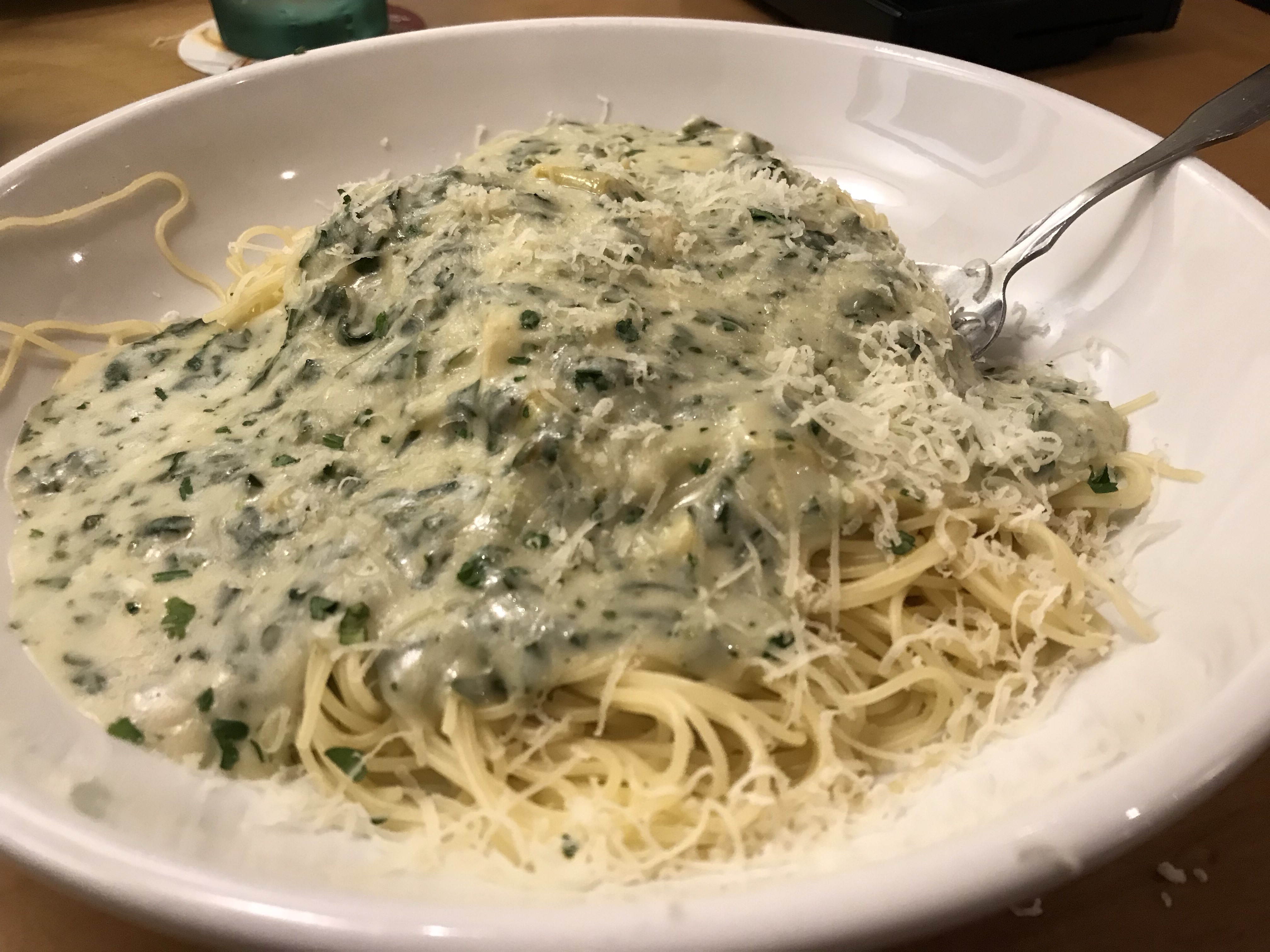 Olive Garden Creamy Spinach And Artichoke Sauce Review Never
